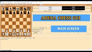 ARENA CHESS GUI -The Areas of the Arena Main Screen