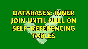 Databases: Inner Join until null on self-referencing tables