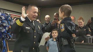 6-year-old girl battling cancer becomes honorary officer