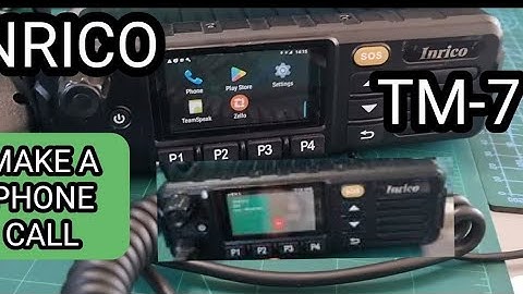 INRICO TM-7 , MAKE A PHONE CALL , ADD SIM.CARD