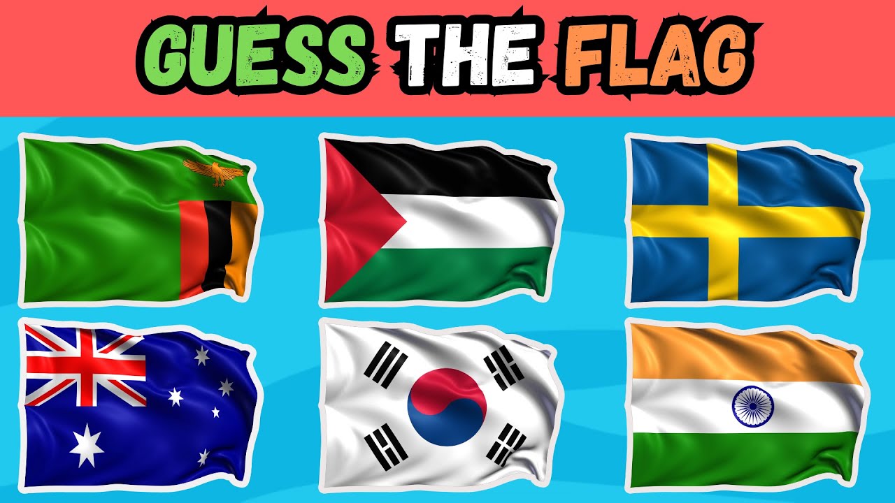 Guess The Flag Quiz 🏳🚩🏳 | 51 Countries Flag Quiz