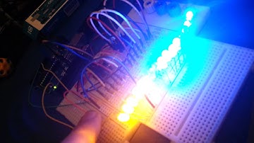 Scanning LEDs using Arduino and shift registers