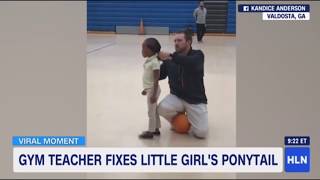 Video Of Gym Teacher Fixing Students Ponytail Goes Viral