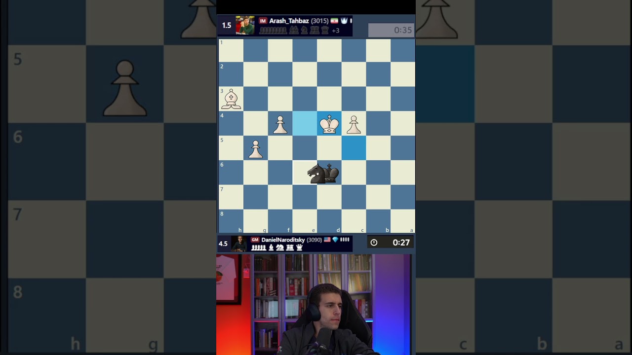 Daniel Naroditsky Pulls Off a Genius Stalemate Escape