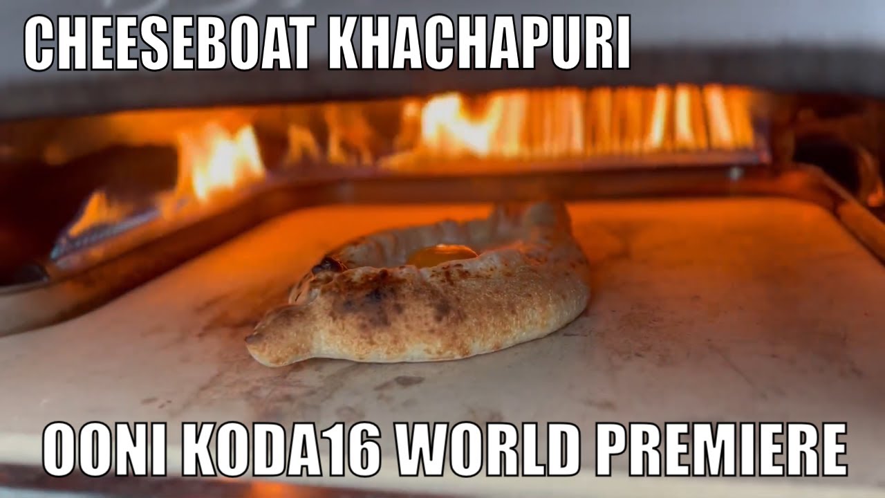 Cheeseboat Khachapuri World Premiere in Ooni Koda 16 (in Georgian + Italian language)