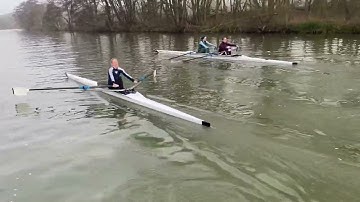 Single Scull pushing overlap