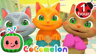Three Little Kittens | CoComelon Animal Time  Learning with Animals | Nursery Rhymes for Kids