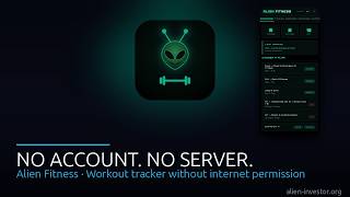 Alien Fitness: Offline Workout Tracker With No Account or Server – App Trailer screenshot 2