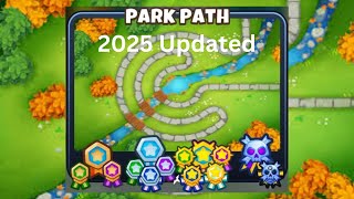 Park Path [Double HP MOABs] Guide | No Monkey Knowledge | BTD 6 (2025 Updated) 4K