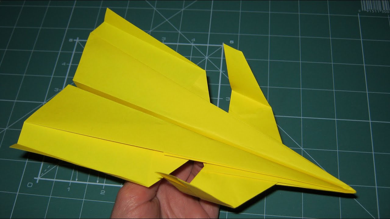 (OLD) Tutorial paper airplane super canard (John Collins) YouTube