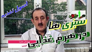 جایگاه سبزی ها در هرم غذایی - متخصص تغذیه آقای حسن فرهادغیبی