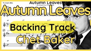 AUTUMN LEAVES [Backing Track] Chet Baker (Bb)