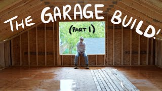 i built my dream garage with studio loft attached | GARAGE BUILD PART 1 | DIY DANIE