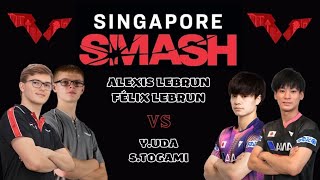 Alexis Lebrun / Felix Lebrun vs Yukiya Uda / Shunsuke Togami (Singapore Smash 2023)