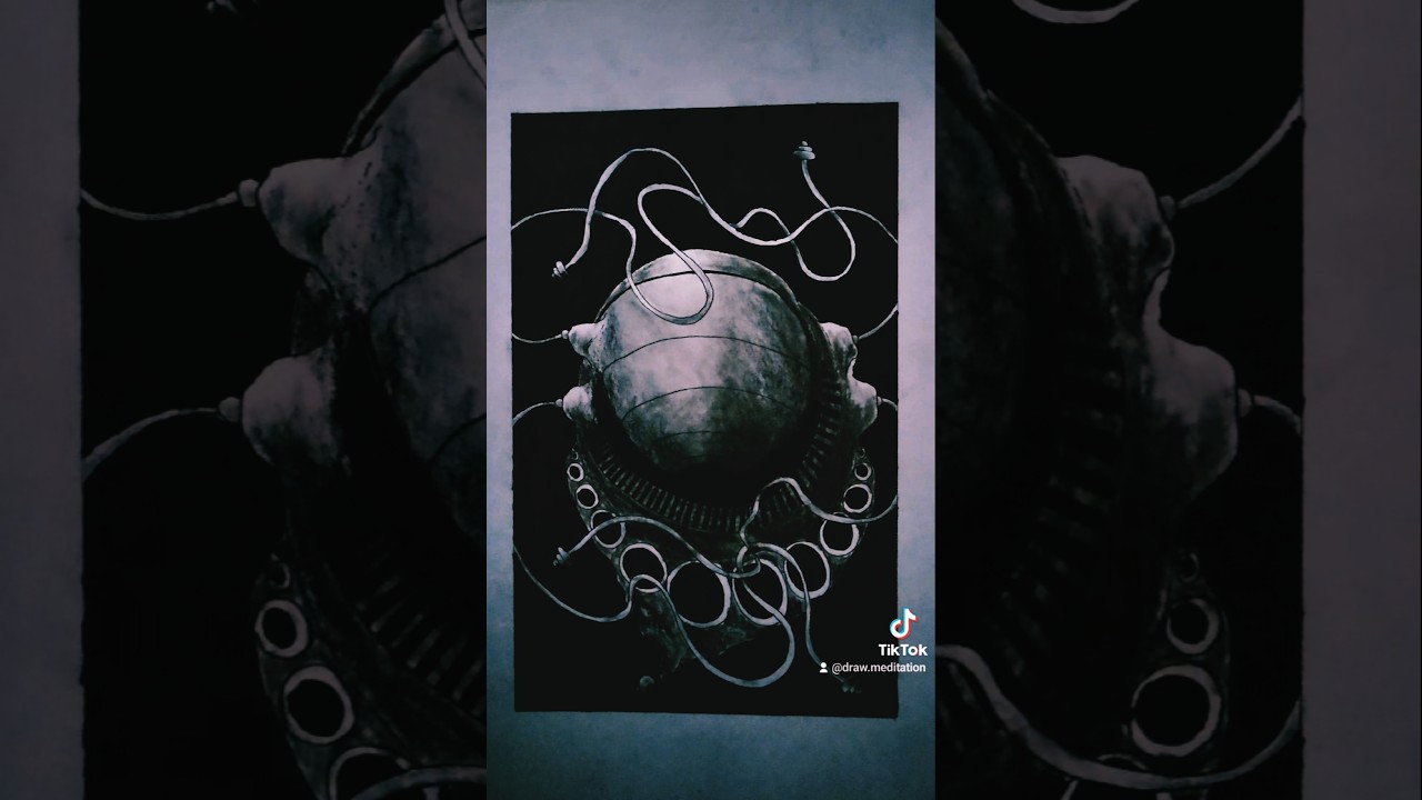 Sea Creature #shorts #doodle #meditation #drawing #mindfulness #pencil #sleep #abstractart #ocean