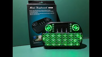 Mini Wireless Keyboard | Perfect for Android TVBOX or PC | RGB DEMO | RGB Tutorial | LongTV | EVPAD
