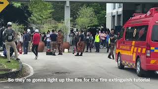 UNITEN Vlog #5 Fire drill | Abang bomba | Study