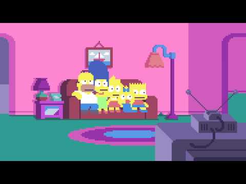 Simpsons Pixel Couch Gag