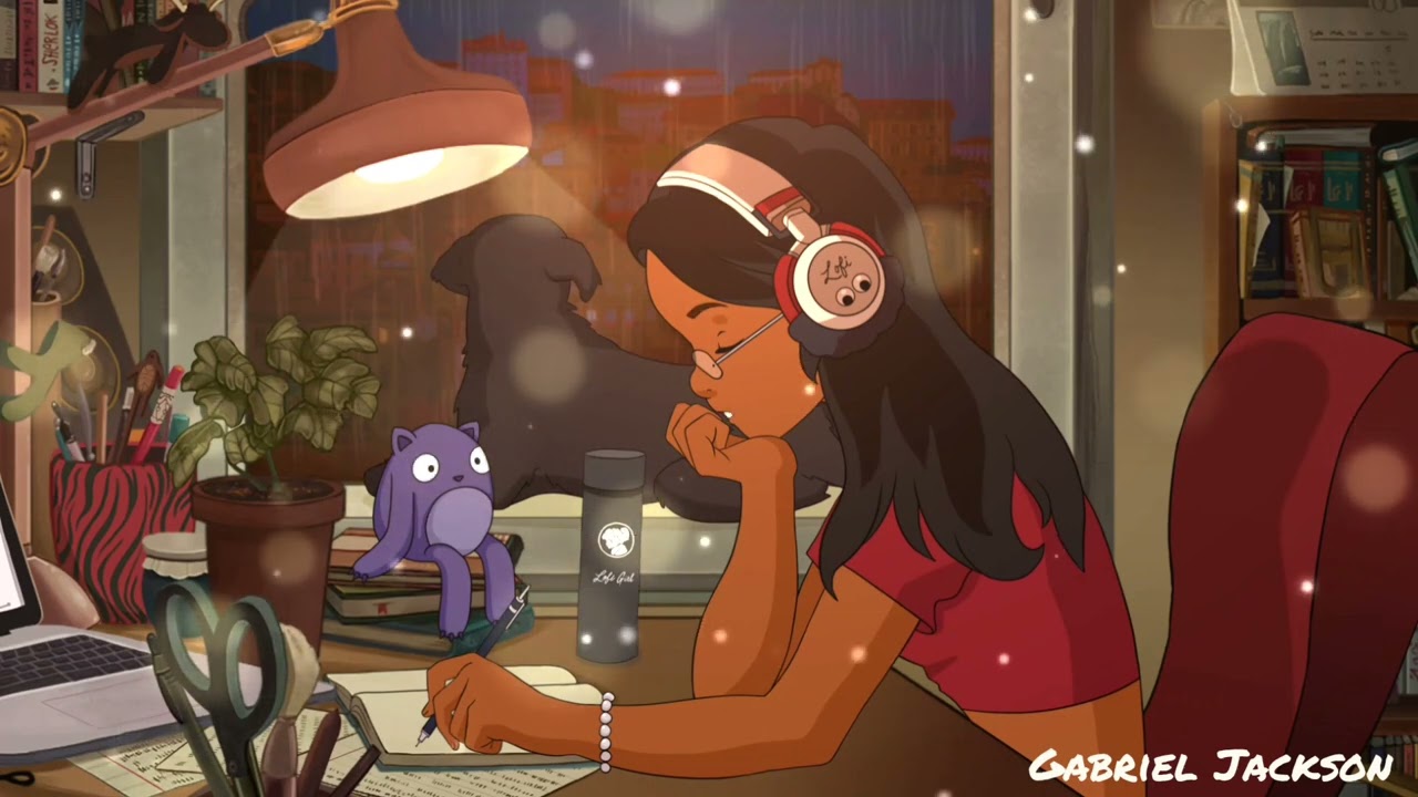 Black Lofi Girl II Hip hop Lofi Rain Storm Studying Relaxing Black Lofi Girl II Hip hop Lofi Rain Storm Studying Relaxing
