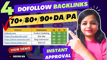 🔥4 High DA DoFollow Backlinks Creation 2025 🔥 Gitbook, PBworks, Evernote, Jimdo Backlink Tutorial