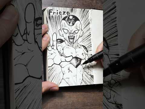 [ASMR] Drawing Frieza 😈 #dragonball #satisfying #shorts