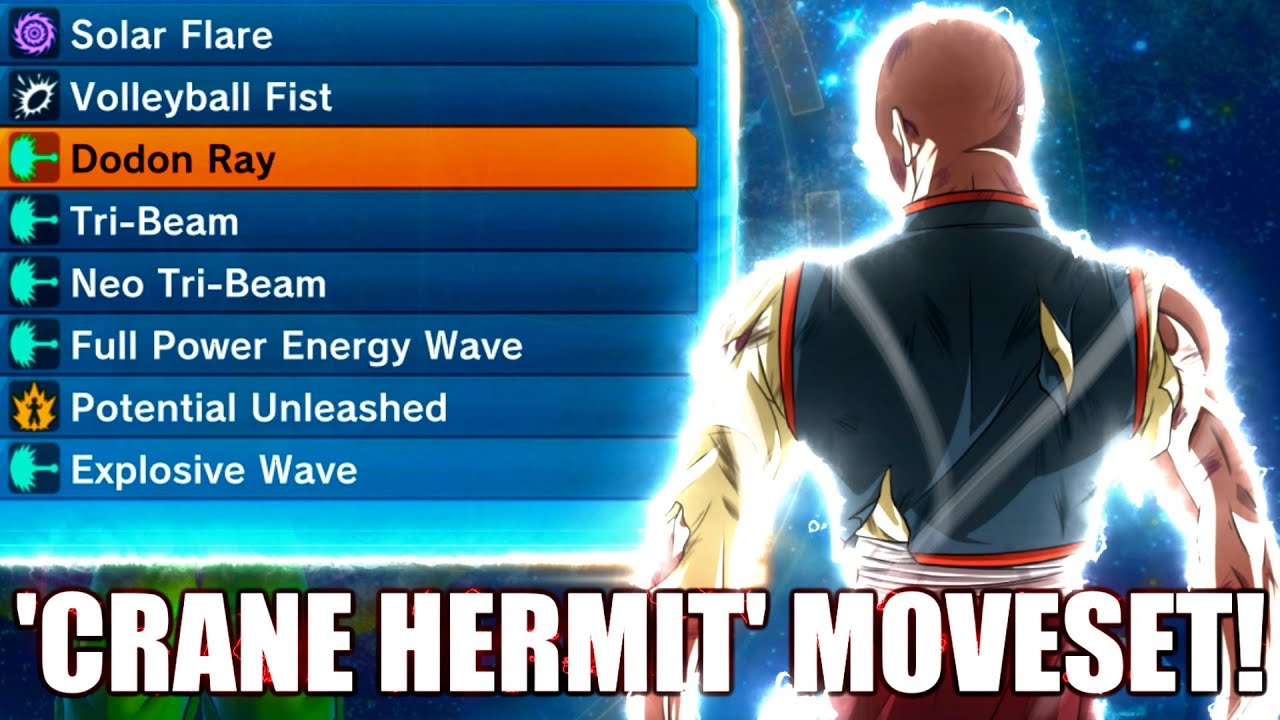 Full 'Crane Hermit' Themed Moveset! | Dragon Ball Xenoverse 2