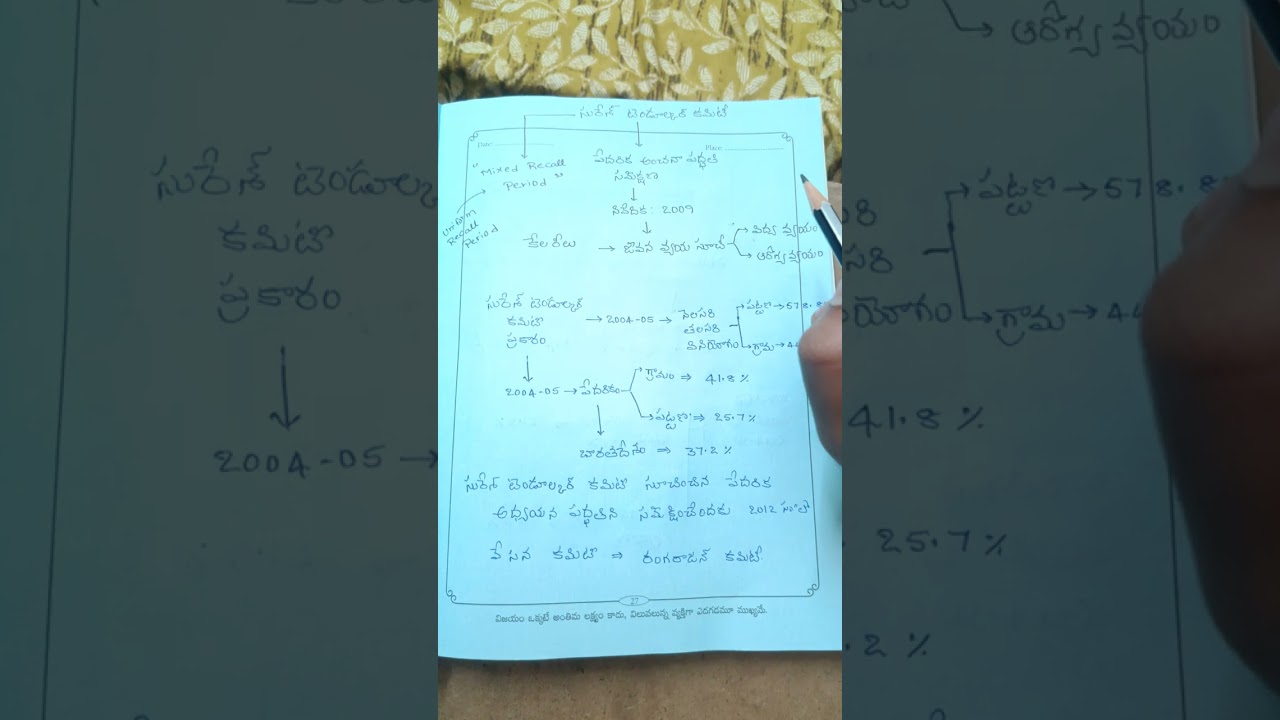 SURESH Tendulkar Committee @ Economy
