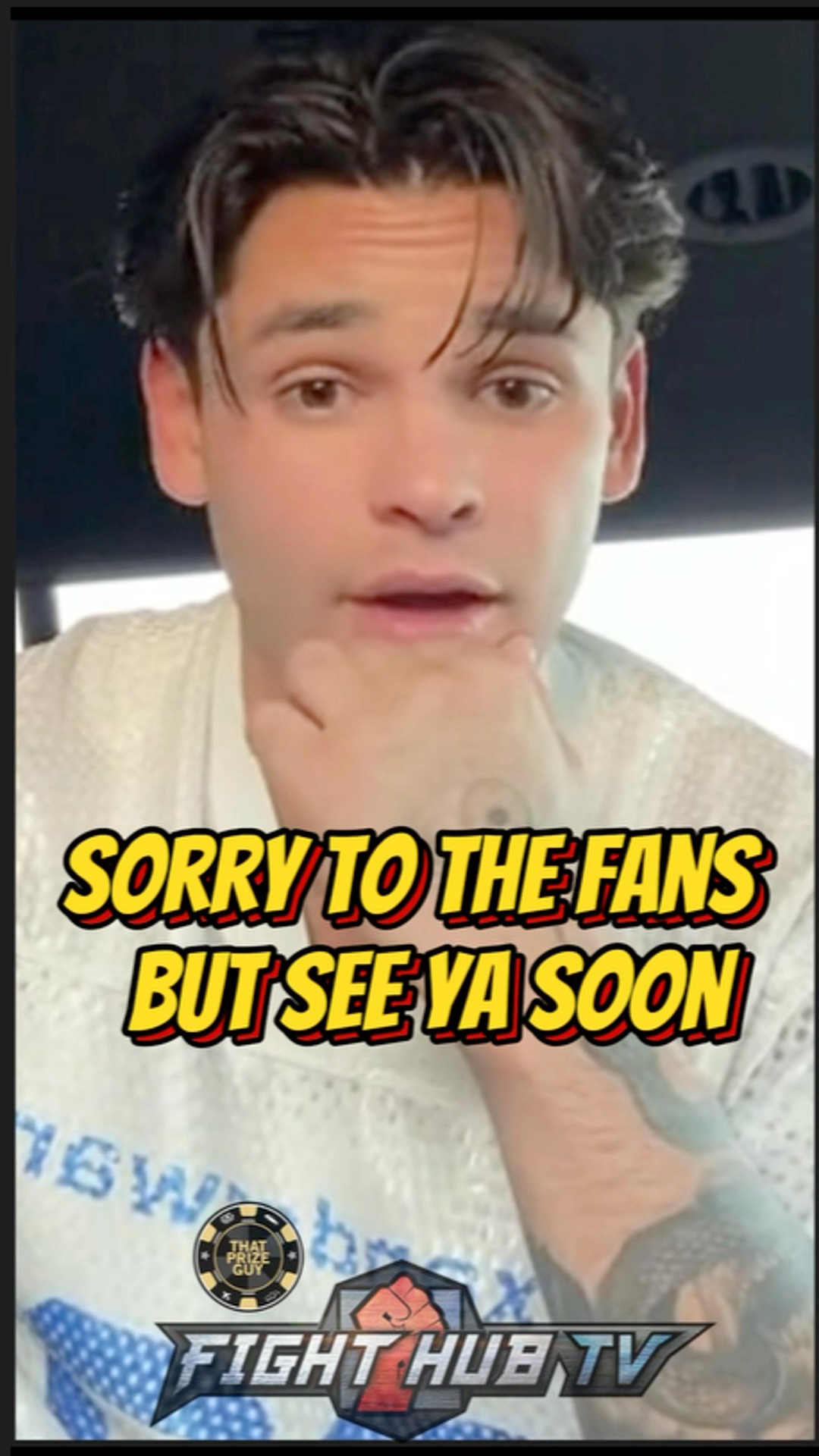 Ryan Garcia's FIRST WORDS after suffering injury \u0026 canceling APNO fight!