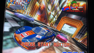 Scud Race/Sega Super GT attract mode on CRT (ProView PX-772)