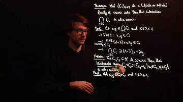 Convex sets II: Convexity-preserving operations