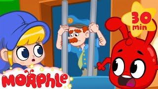 officer freeze in jail mila and morphle cartoons for kids my magic pet morphle