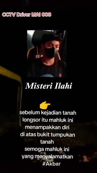 Misteri illahi...penampakan sebelum kejadian tanah longsor di IMIP8 #doa #akbar #demian #irfan