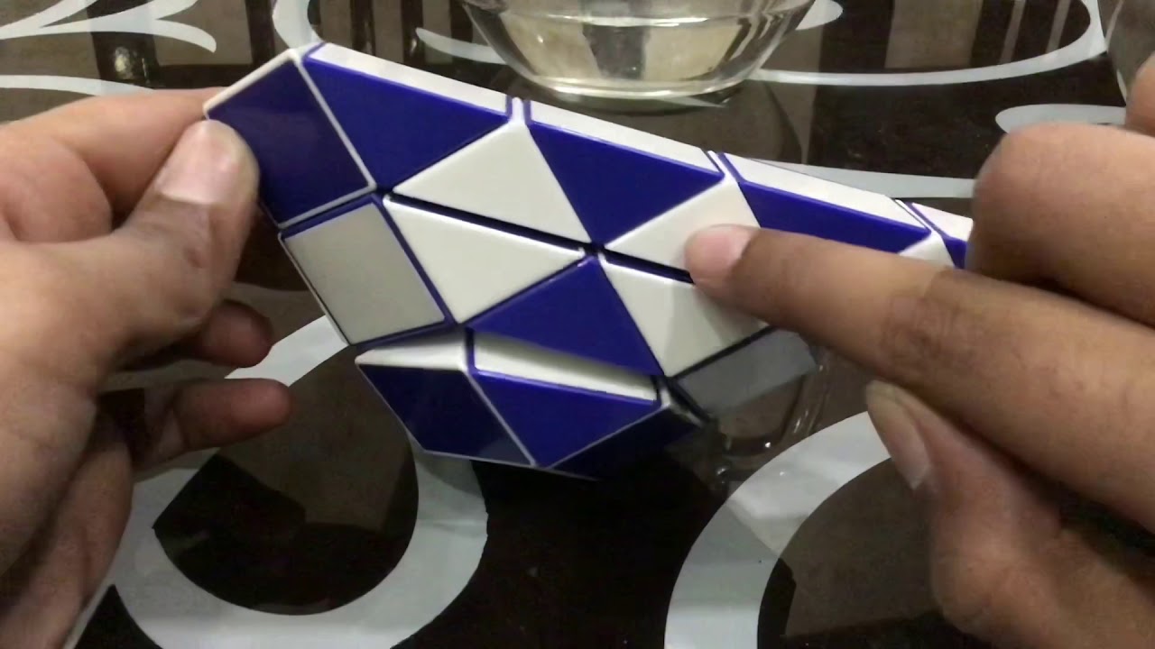 How to make a pyramid from snake cube 36 pieces ( Hindi )