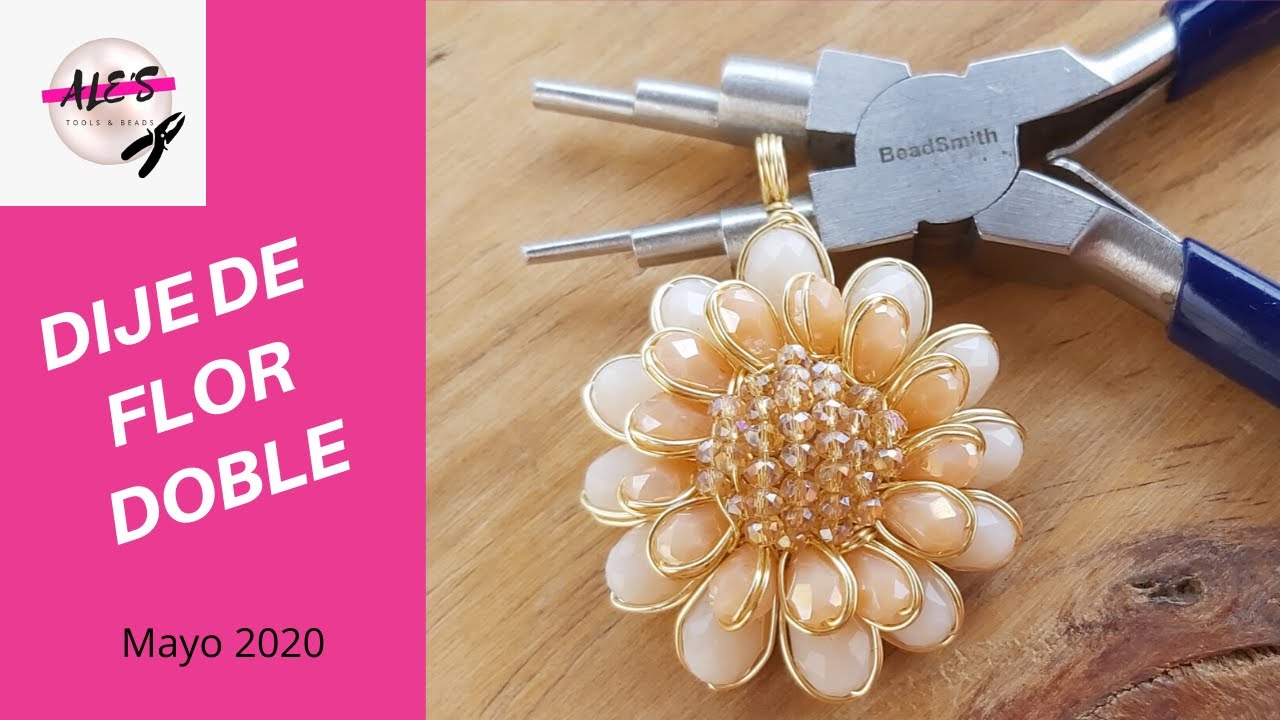 DIJE DE FLOR DOBLE