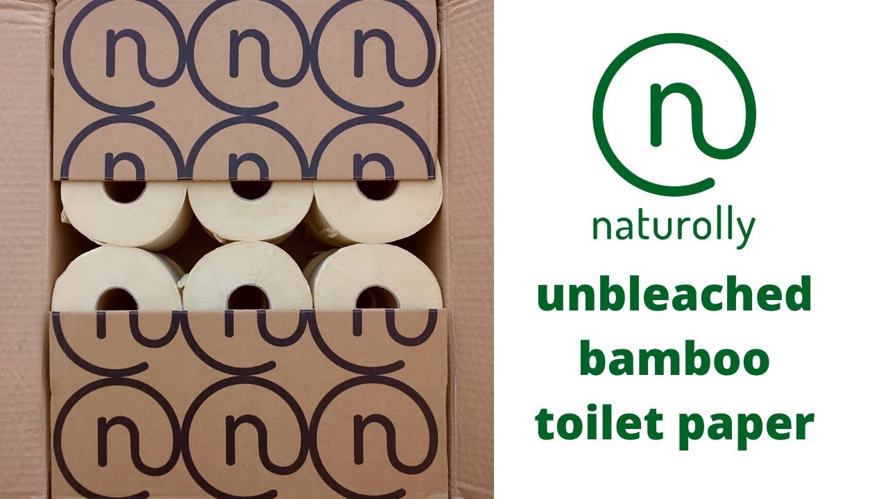 Unbleached Bamboo Toilet Paper Naturolly Product Introduction YouTube