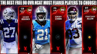 THE BEST FREE 90 OVR NCAT MOST FEARED PLAYERS TO CHOOSE! RANKING THE MF 90 OVR CARDS! | MADDEN 22