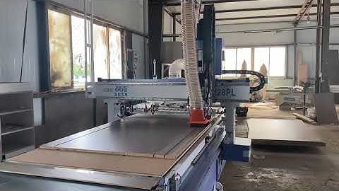 Making cabinet on Auto loader cnc UE-1228PL /The importance of dust removal