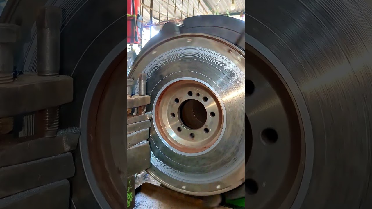 Flywheel surface c-utting 