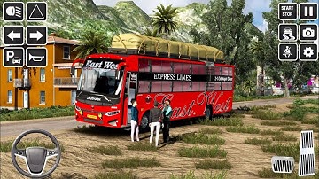 Modern Bus Drive Parking 3D / Bus Driving Simulator Game Play / 🚍 Bus Games
