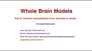 Part 2: memory consolidation from seconds to weeks