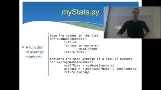 UCLA Collaboratory Python Workshop - Part 13. Writing a Statistics Module