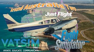 MSFS JustFlight Arrow III & PMS50 GTN750. Vatsim Around Oz Peterborough - Apollo Bay - Torquay screenshot 1