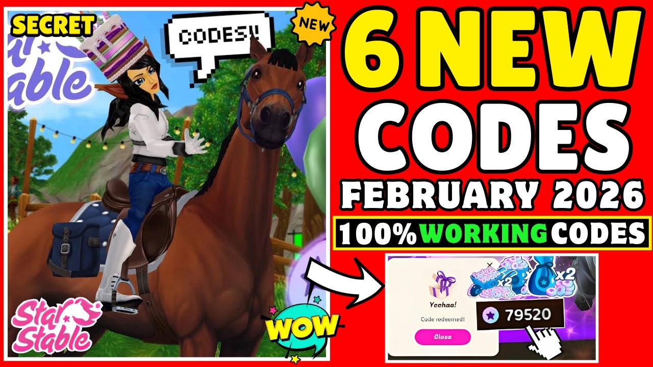 NEW 7 ] SSO REDEEM CODES - NEW STAR STABLE CODES FEBRUARY 2026 - REDEEM ...
