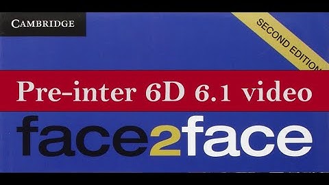 Pre inter 6D 6 1  F2F