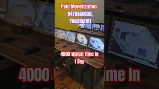 Paid Monetization 100% Guaranteed 4000 Hours Watch Time In 1 Day