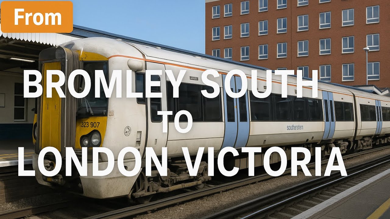 Bromley South to London Victoria | Train Window View in Real Time