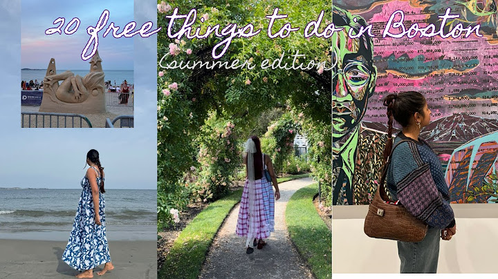 20 FREE THINGS TO DO IN BOSTON THIS SUMMER