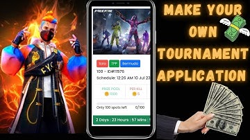 How To Make Tournament Application | Tournament Maker App | Make Your own Tournament Application