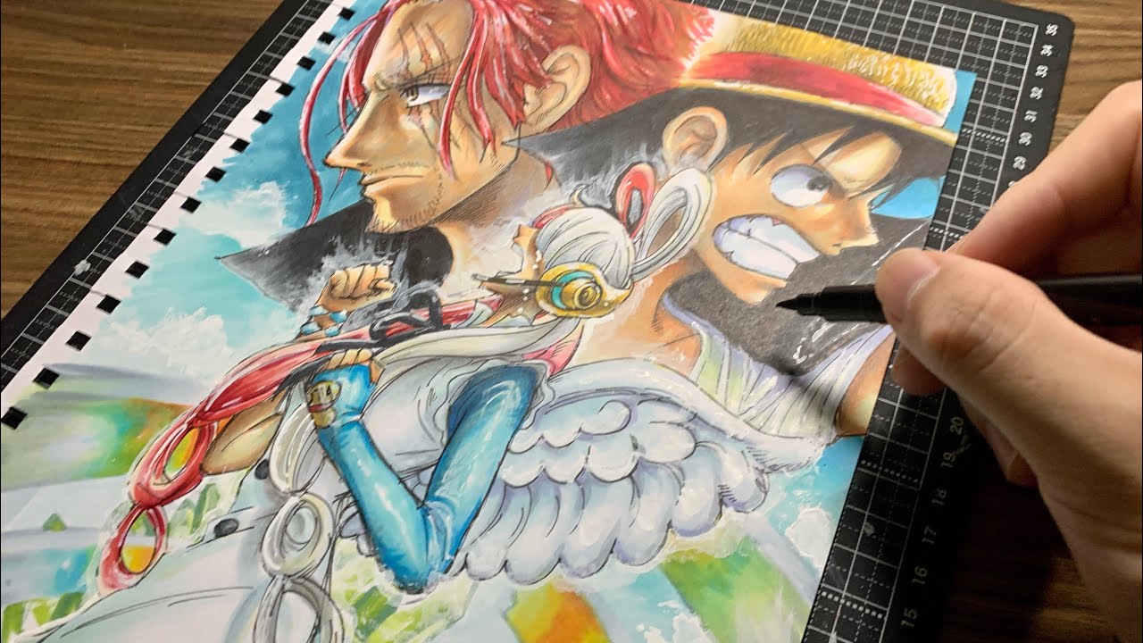 ワンピース ONEPIECE 手描きイラスト ファンアート 模写 ウタ-