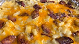 Cheesy Smoked Sausage and Potato Casserole|SLR Thankful Challenge Day 19